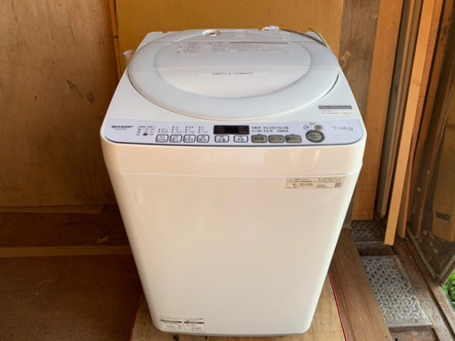 【2020年式】洗濯機　シャープ 7kg