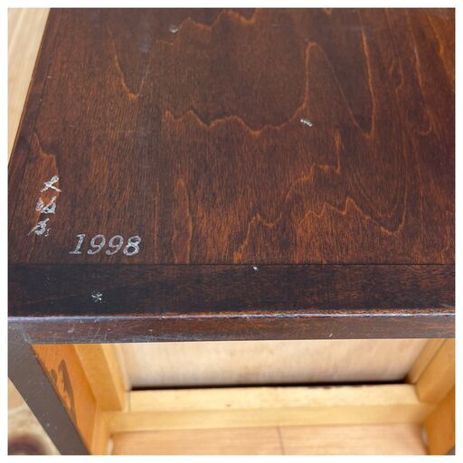 軽井沢彫り　長野県　伝統工芸　ビンテージ　和　三段引き出し　一点もの　手作り 軽井沢彫り 長野県 伝統工芸 ビンテージ 和 三段引き出し 一点もの 手作り