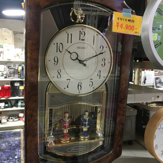 ●販売終了●SEIKO　からくり時計　音声時計　中古品　可動品