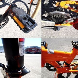 ◇LOUIS GARNEAUE/ルイガノ◇ 折りたたみ 自転車 オレンジ バイク