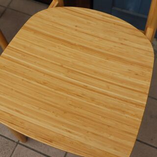 【無印良品】　竹材ダイニングチェア　2脚セット 人気の無印良品(MUJI)の竹材を使用したダイニングチェアー(2脚