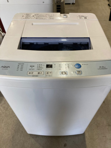 AQUA 6.0kg 全自動洗濯機 AQW-S60F 2018年製