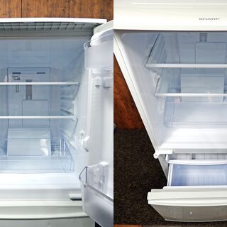 2ドア冷蔵庫(137L) シャープ SJ-D14C-W 2017年製 中古 J0067ビンテージ