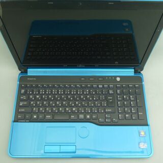 在庫処分 送料無料 1台限定 新品SSD搭載 ブルー色 ノートパソコン 中古良品