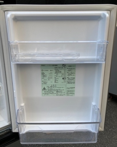 【RKGRE-650】特価！アクア/AQUA/126L 2ドア冷凍冷蔵庫/AQR-13H(S)/中古品/2019年製/当社より近隣無料配達！