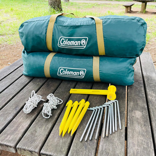 売り切れました💦現行モデル　コールマン　コネクティングドームシステム　タープ＆テント　設営確認済