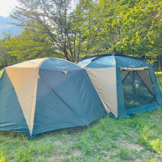 売り切れました💦現行モデル　コールマン　コネクティングドームシステム　タープ＆テント　設営確認済