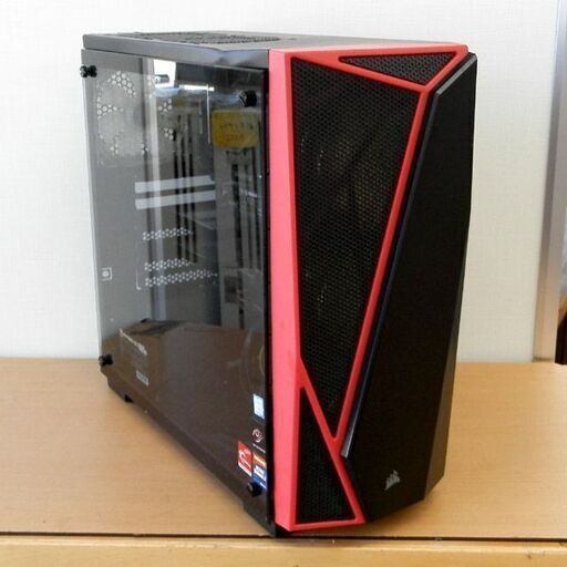 PCケース corsair SPEC-04 Black\u0026Red CC-9011107-WW ミドルタワー型PC マザーボード 電源 冷却ファン その他 付き ジャンク品 札幌 西野