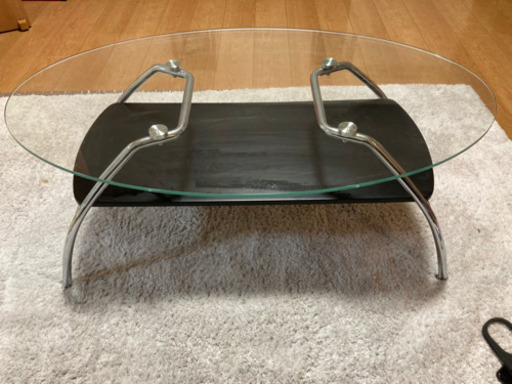 ニトリ　ガラステーブル　美品