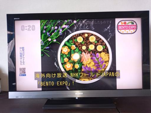 可動品　SONY製テレビ BRAVIA（KDL-40EX500＋リモコン）