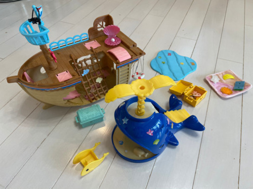 大量 シルバニアファミリー 人形 家 船 家具 大量セット