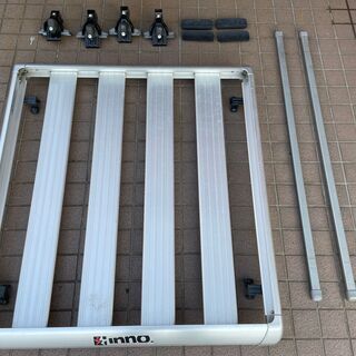 ルーフキャリア inno エアロラック100 IN569 ＆ バー・ステー・フック