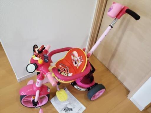 ミニーちゃん ディズニー 三輪車 女の子 あみ 吉川の三輪車の中古あげます 譲ります ジモティーで不用品の処分