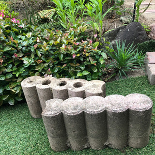 庭の花壇用縁石ブロック　無料！