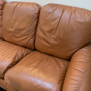 イタリア　ブズネリ　革　ソファ