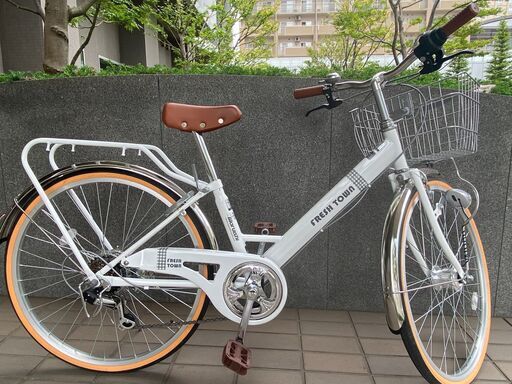 24インチ Marushi 2021年1月に買った自転車、フットパンプ付