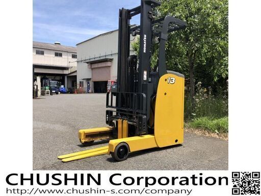 関東輸送無料　CF21029　コマツ バッテリーフォークリフト ハイマスト4m 1.3t  FVマスト　電動リフト