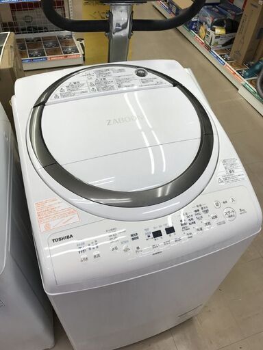 【引取限定】東芝　8ｋ洗濯機　AW-8V7　ZABOON　中古【うるま市田場】