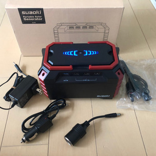 美品ポータブル電源 suaoki s270 アウトドア キャンプに w2