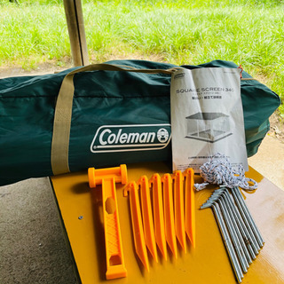 売り切れました💦美品　コールマン　スクエアスクリーン340 UV  PRO 設営確認済