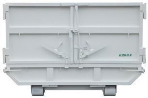 【新品】4トン車脱着用8㎥3枚扉コンテナ（舟底仕様）★千葉市内直接引き取り可