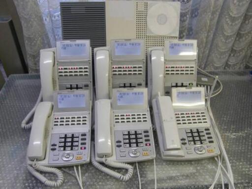 S285 αNX-M 工事済　転送機能の電話５台とカールコードレス　バスとスター/両配線使えるのきれいな６台