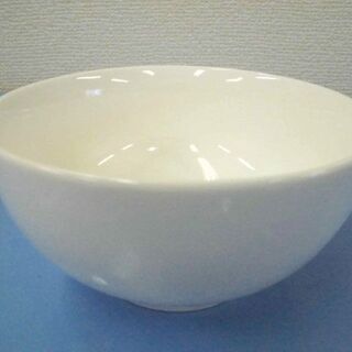 JM11424)シンプルなデザインの茶碗 ホワイト 直径：約11...