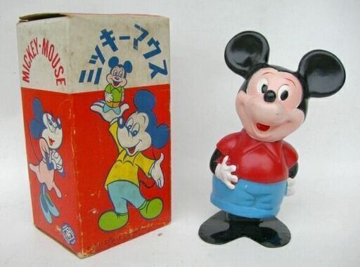 1960年代★マスダヤ増田屋のミッキーマウス◇ゼンマイ駆動●箱付◆正規ライセンス品◎ウォルトディズニー★