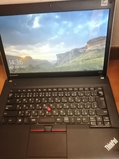 赤Lenovo 高性能Core i5搭載 メモリ4G HDD320G　CDDVD読み書き　カメラ内蔵　Wifi対応 最新windows10