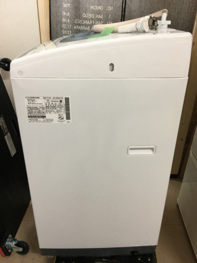 [期間限定お値引き中] 白い約束　NW-T74 洗濯機 7kg 2019年製　ほぐし脱水　中古　簡易清掃済み　動作確認済み