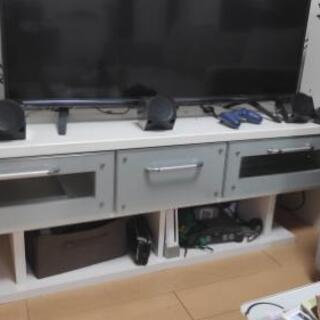 49型 4Kテレビ 4TB外付けHDD テレビ台付