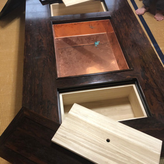 家具 黒柿 座敷机 火鉢 年代物(ご購入決まりました)