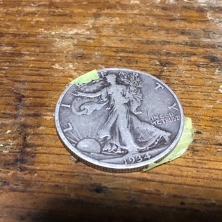 1889〜1964年製、ハーフダラー、50セント銀貨