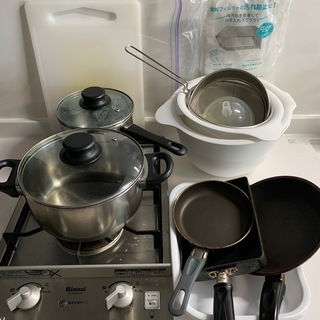 調理用具（鍋、フライパン、卵焼き器、ボール等）とキッチン用品（水...