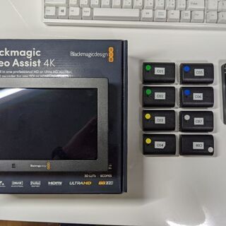 映像機材】Blackmagic Video Assist 4K (バッテリー付き)