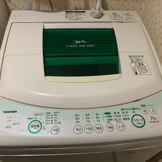 商談中！無料！東芝　全自動洗濯機　7kg 引き取り限定