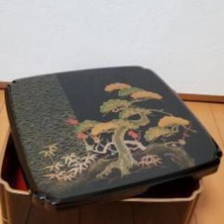 重箱(ニ段)　新古品②　21×21×13.5