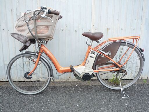 電動アシスト自転車6月-1　子供乗せブリヂストン　アンジェリーノ　22+26インチ　バッテリー　充電器付き　電動自転車