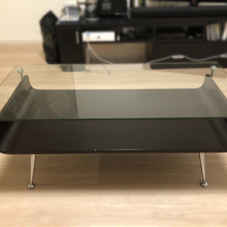 【ネット決済】ガラストップローテーブル