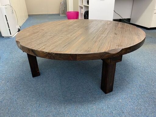 座卓　丸テーブル（木製）