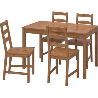 【ネット決済】IKEA ダイニングテーブル&椅子4脚　JOKKM...