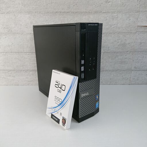 【動作確認済】DELL OPTIPLEX 3020 デスクトップPC Core i5-4570 SSD 新品 240GB メモリ 8GB ブラック  パソコン