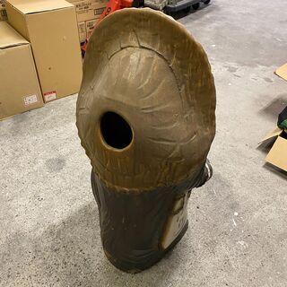 【引き取り限定】特大 古い信楽焼　狸 高さ115㎝ /骨董/古美術/美術品 引き取り限定】特大 古い信楽焼 狸 高さ115㎝ /骨董/古美術/美術