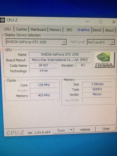PCパーツ GeForce GTX 1050