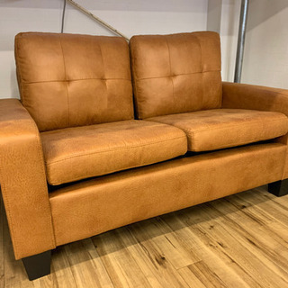トップ 【新品】レザーファブリック2人掛けソファ アウトレット品 トップ 【新品】レザーファブリック2人掛けソファ アウトレット品