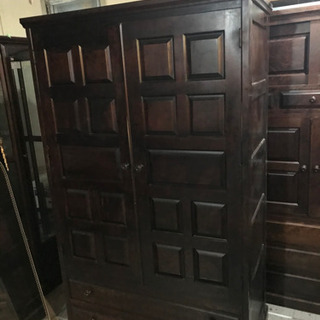 JF02033 北海道民芸家具 箪笥 クローゼット 使用感有り