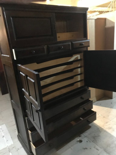 JF02034 北海道民芸家具 収納和箪笥