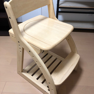 取引決定！子供学習椅子　木製　無料でお譲りします