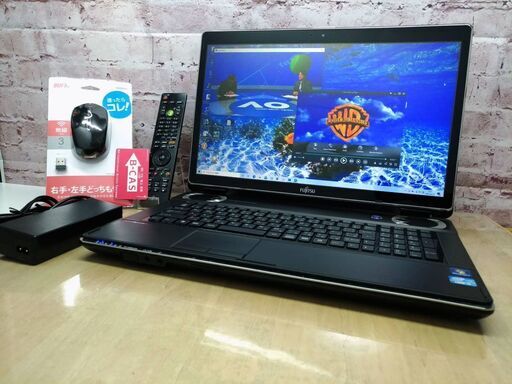 ★決定致しました★【快適17.3型◆地デジOK】新品SSD 512GB, HDD 750GB, Core i7, 8GB◆富士通 NH77/ED