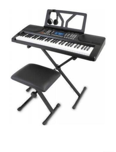 電子ピアノ/電子キーボード [61鍵盤] イス、スタンド、ヘッドフォン★新品